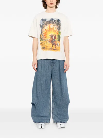 Melt Printed T-shirt In Neutral