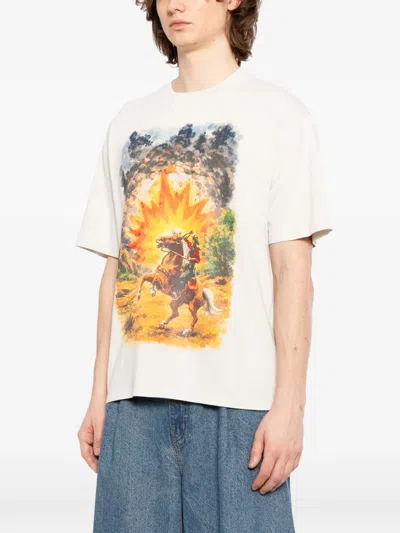 Melt Printed T-shirt In Neutral