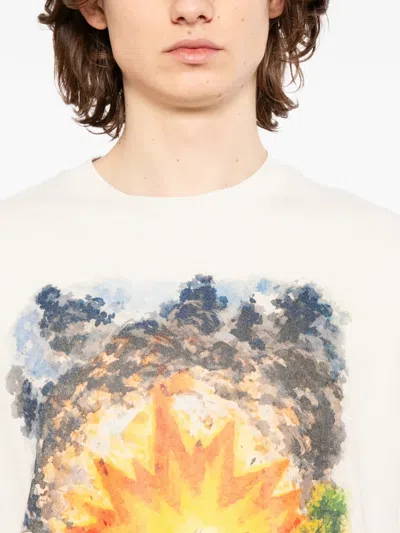 Melt Printed T-shirt In Neutral