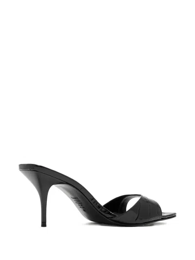 Schutz Elodie Patent Stiletto Mule Sandals In Black