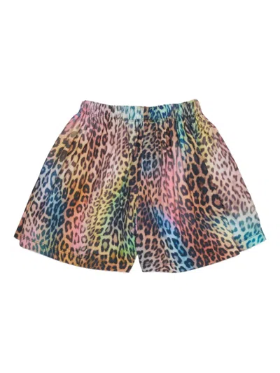 Diesel Mplily Leopard-print Shorts In Multi