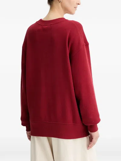 Rag & Bone Women's Rbny Oversized Pullover Sweater, Ruby In Red
