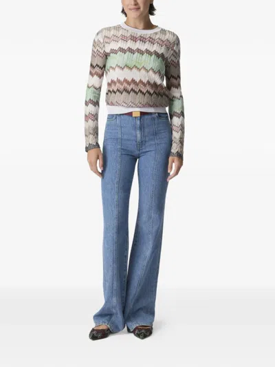 Missoni Chevron-pattern Sweaters In Neutral