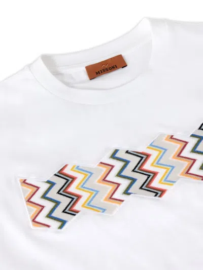 Missoni Zigzag-pattern T-shirt In Blue