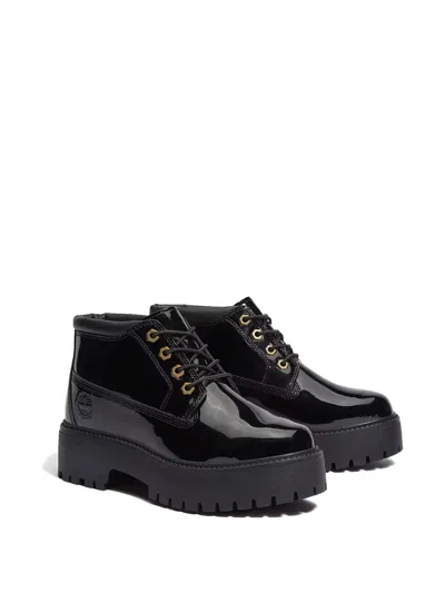 Timberland Stone Street Waterproof Platform Boot In Black