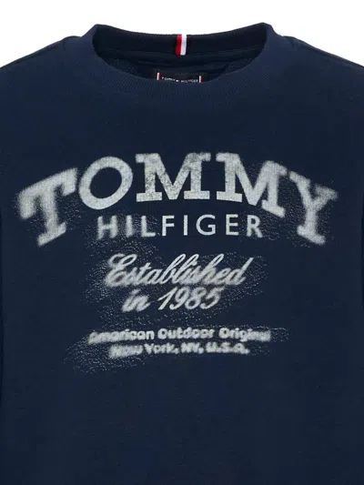 Tommy Hilfiger Junior Logo Sweatshirt In Blue