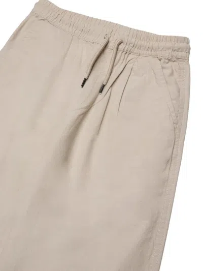 Diesel Drawstring Embroidered Trousers In Neutral