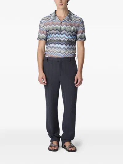 Missoni Zigzag-pattern Trousers In Multi