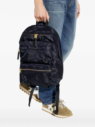 Paul Smith Zip Camouflage Backpack In Black