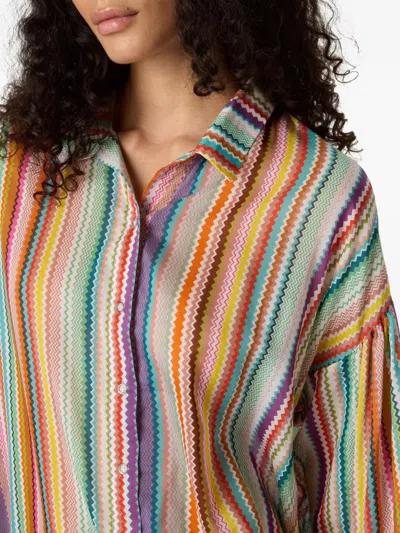 Missoni Zigzag-pattern Shirt In Multi