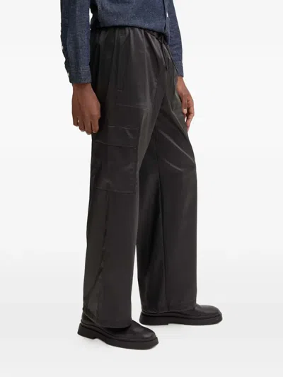 Rains Drawstring Cargo Pants In Black