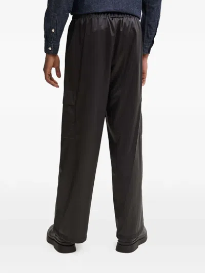 Rains Drawstring Cargo Pants In Black