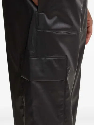 Rains Drawstring Cargo Pants In Black