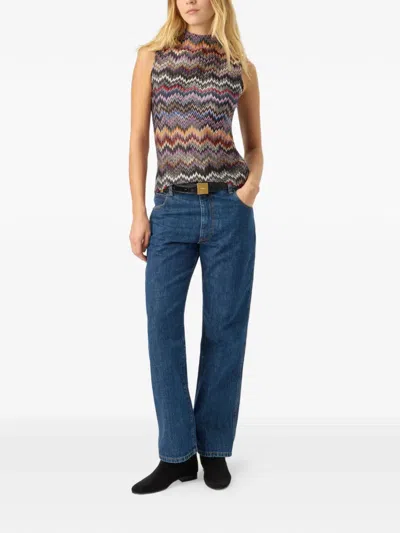 Missoni Knit Snake-pattern Top In Multi