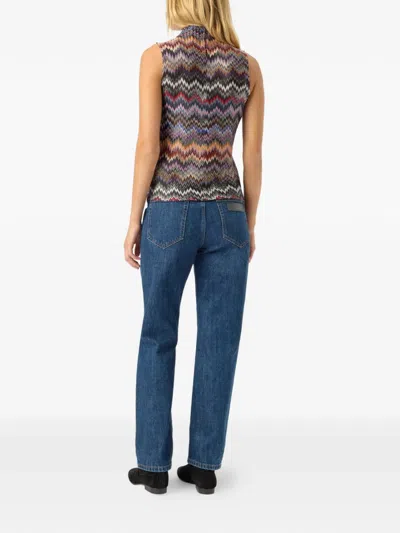 Missoni Knit Snake-pattern Top In Multi