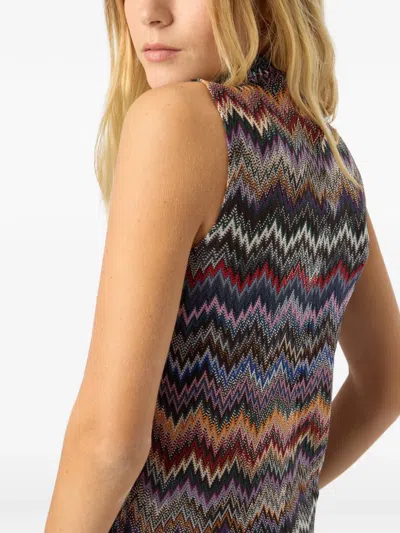 Missoni Knit Snake-pattern Top In Multi