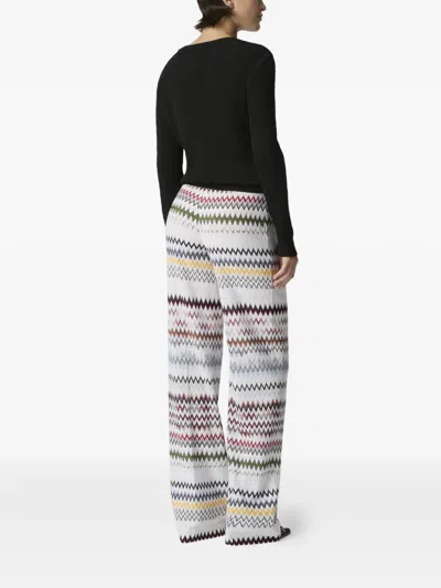Missoni Zigzag-pattern Trousers In Multi