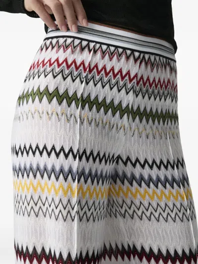 Missoni Zigzag-pattern Trousers In Multi