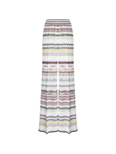 Missoni Zigzag-pattern Trousers In Multi