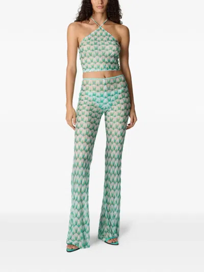 Missoni Halterneck Patterned Top In White