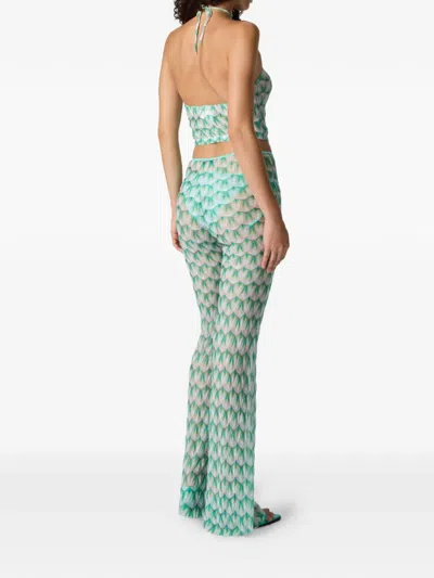 Missoni Halterneck Patterned Top In White