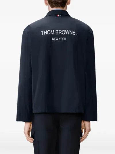 Thom Browne Packable Light Memory Tech Sport Coat In Blue