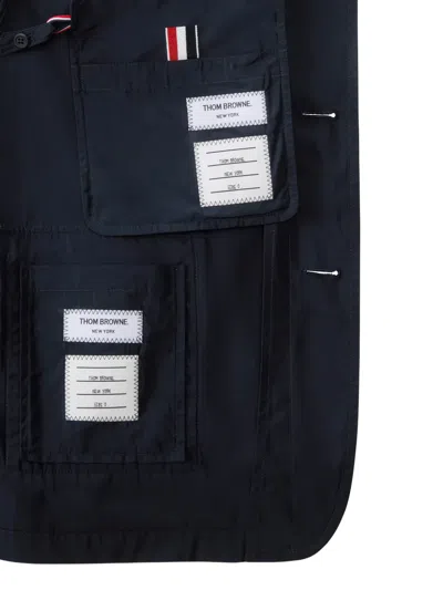 Thom Browne Packable Light Memory Tech Sport Coat In Blue