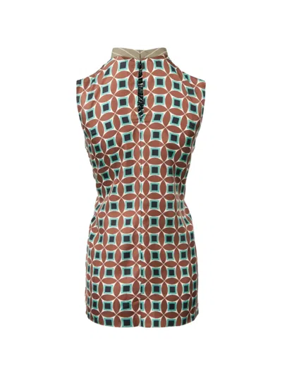 Biyan Geometric-pattern Top In Brown