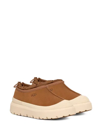 Ugg Thick Sole Adjustable Sneakers In Brown