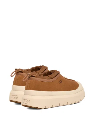 Ugg Thick Sole Adjustable Sneakers In Brown