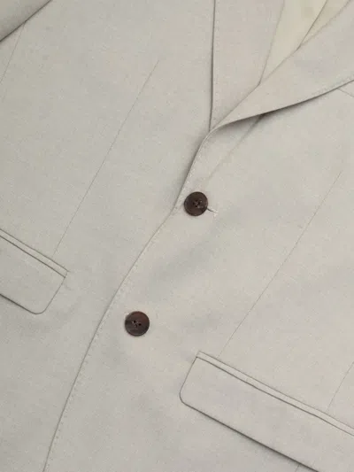 Selected Buttoned Blazer In Gray