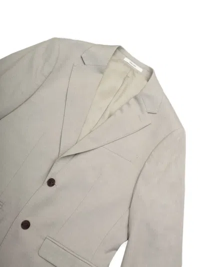 Selected Buttoned Blazer In Gray