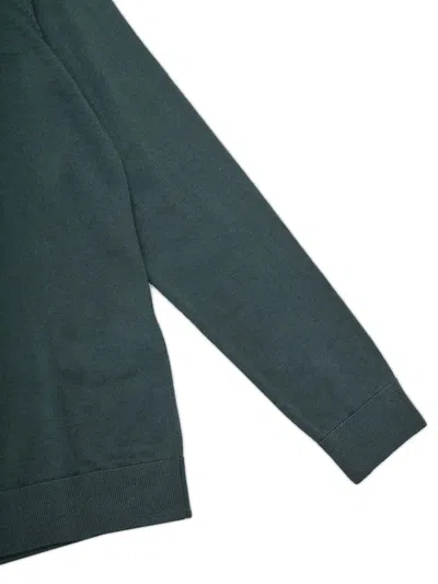 Selected Merino Wool Pullover In Green