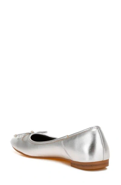 Rag & Co Enchanted Ballet Flat In Silver