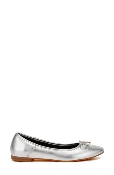 Rag & Co Enchanted Ballet Flat In Silver