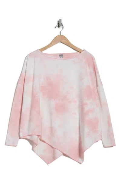 Go Couture Asymmetrical High-low Sweater In Pink