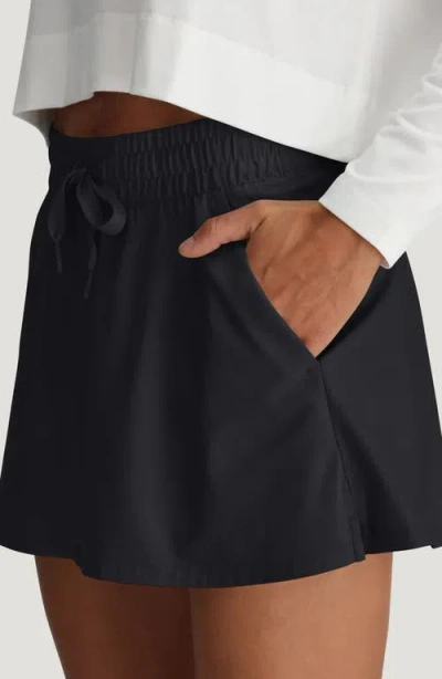 Free Fly Driftlight Drawstring Miniskirt In Black