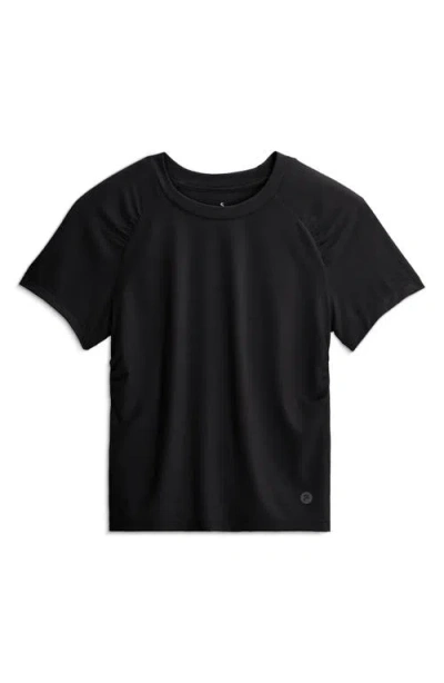Free Fly Elevate Lightweight Crop T-shirt In Black
