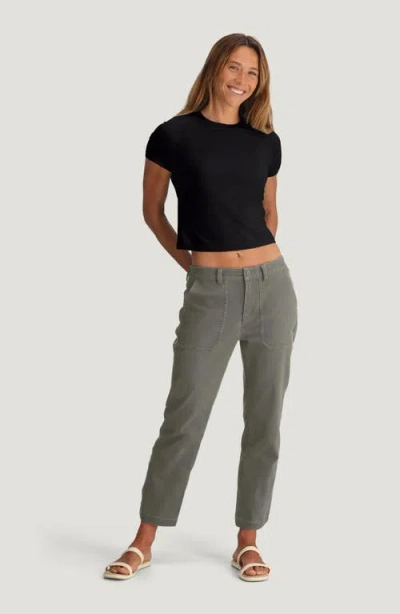 Free Fly Elevate Lightweight Crop T-shirt In Black