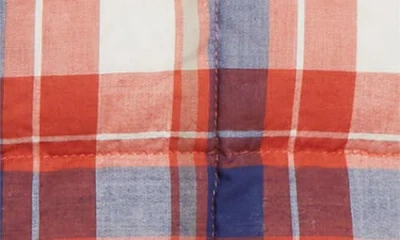 Moncler Grenoble Long Sleeved Check Patterned Jacket In Red