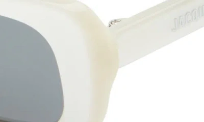 Jacquemus The Capri Rectangular Sunglasses In White
