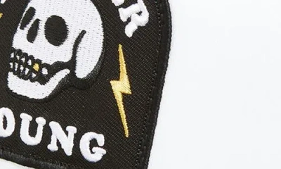 Local Beach Forever Young Patch Trucker Hat In White