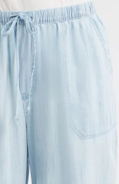 Beachlunchlounge Asthin Chambray Drawstring Pants In White