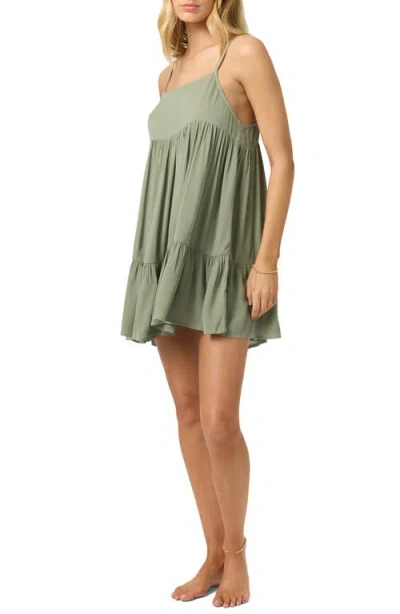 O'neill Saltwater Rilee Cover-up Minidress In Green