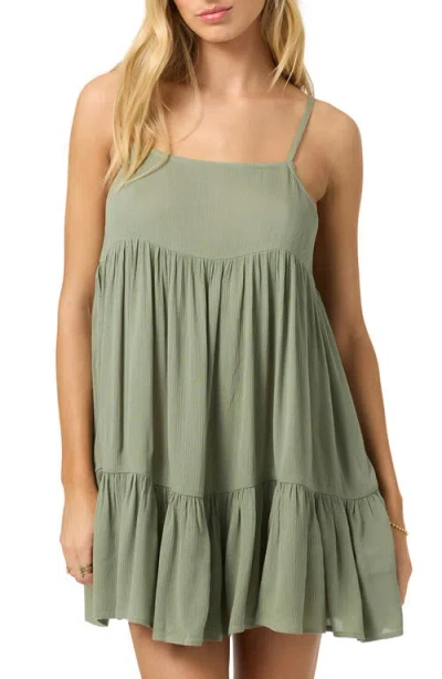 O'neill Saltwater Rilee Cover-up Minidress In Green
