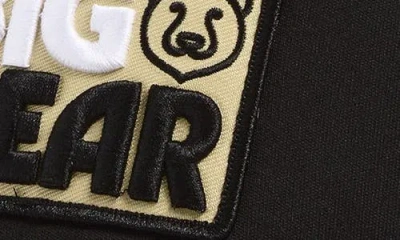 Local Beach Big Bear Patch Snapback Trucker Hat In Black