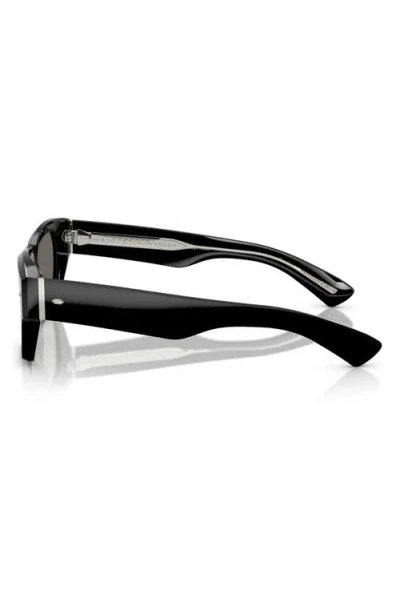 Oliver Peoples Kasdan 51mm Rectangular Sunglasses In Black