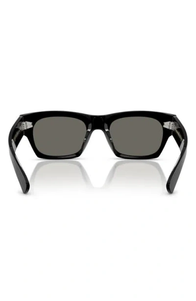 Oliver Peoples Kasdan 51mm Rectangular Sunglasses In Black