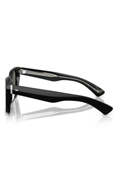 Oliver Peoples Merceaux 50mm Rectangular Sunglasses In Black