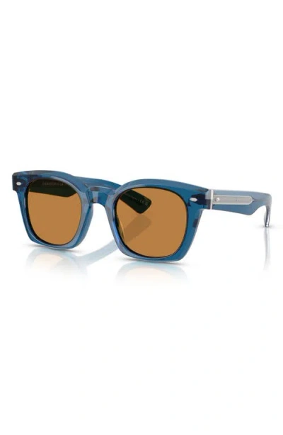 Oliver Peoples Merceaux 50mm Rectangular Sunglasses In Blue